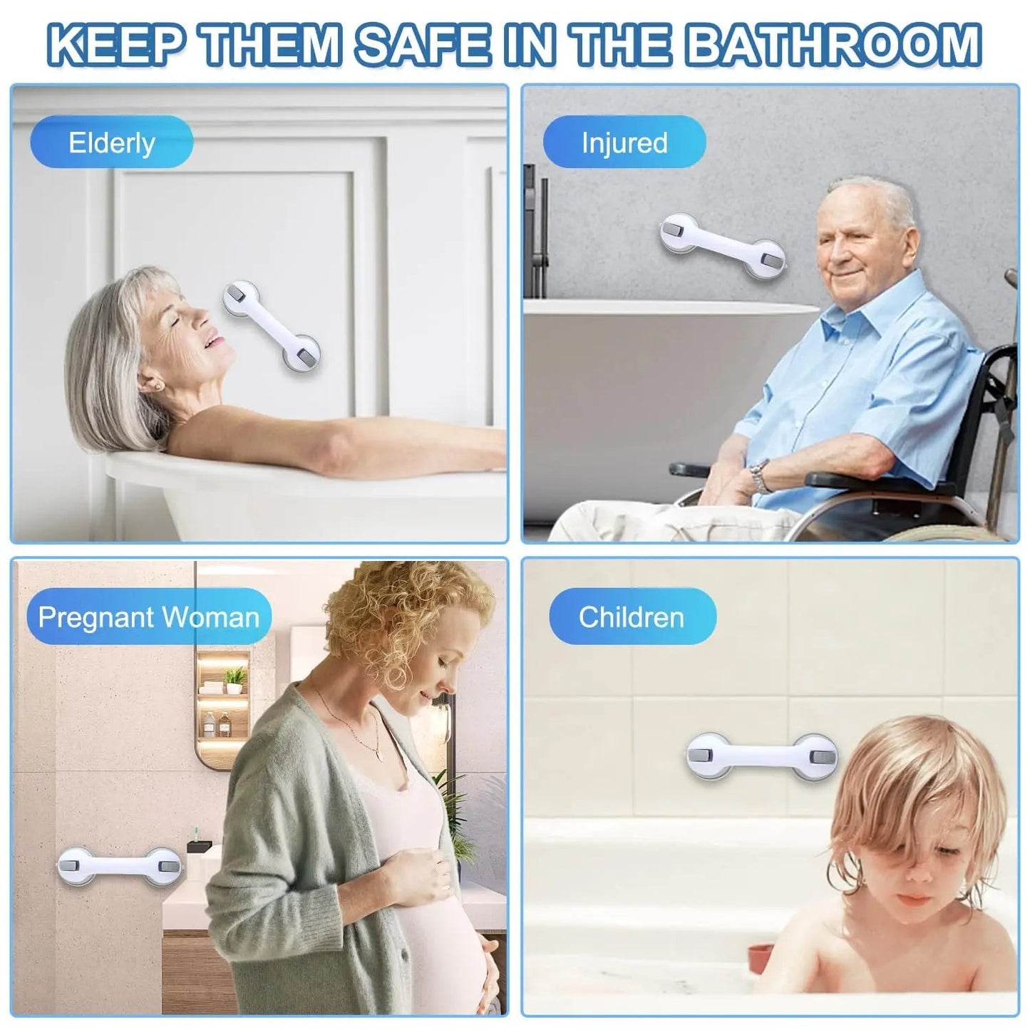 Portable Suction Safety Grab Bar Handle